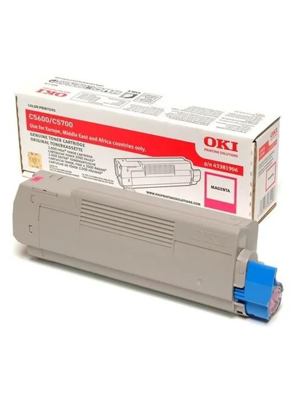 OKI 43381906 Toner - Laser toner Rød