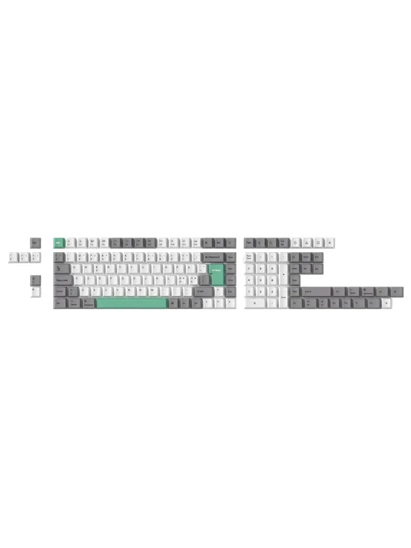 Keychron PBT Full Keycap Set Gray White Mint