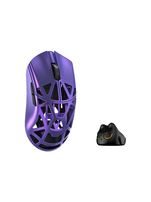 WLMouse Beast X Pro (Solid Side + Omron) / Wireless 8K / Magnesium - Gaming mus - Optisk - 5 - Lilla