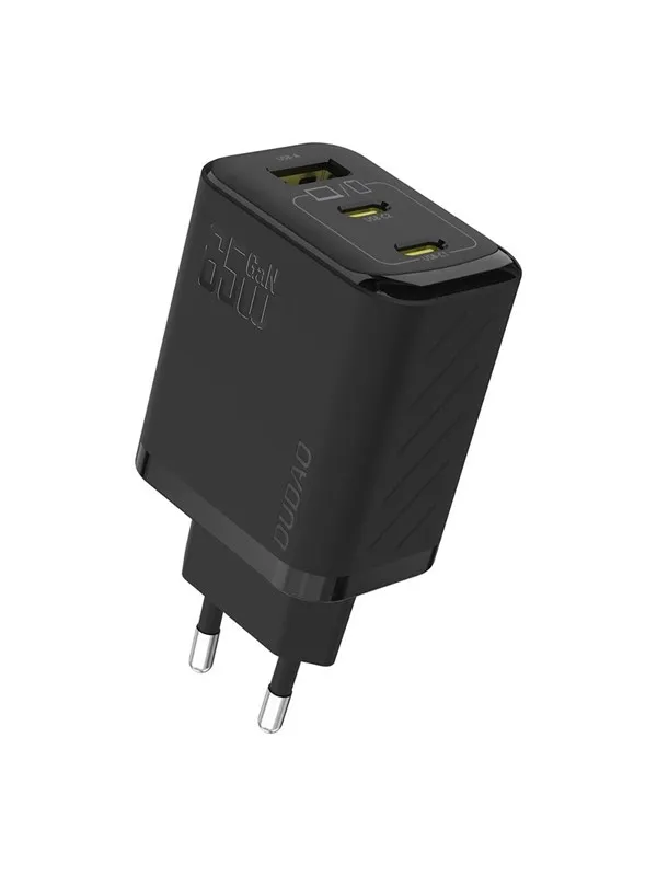 Dudao  A29 65W GaN Wall Charger 2 x USB-C + 1 x USB-A - Black
