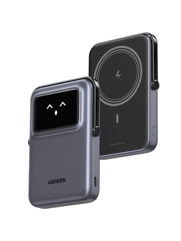UGREEN Uno Magnetic Trådløs 7,5 W Nødlader - Grey - 10000 mAh