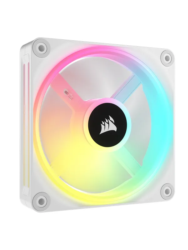 Corsair iCUE LINK QX120 RGB Expansion Fan - White - Kabinettvifte - 120mm - Hvit med RGB-lys - 37 dBA