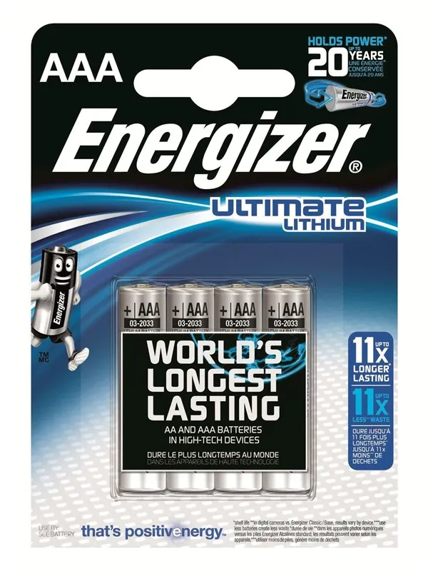 Energizer Battery Ultimate Lithium AAA (4-pack)