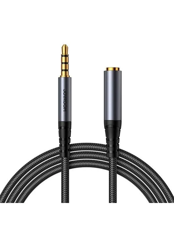 Joyroom  stereo audio cable AUX 3.5 mm mini jack (male) - mini jack (female) 1.2 m black (SY-A09)