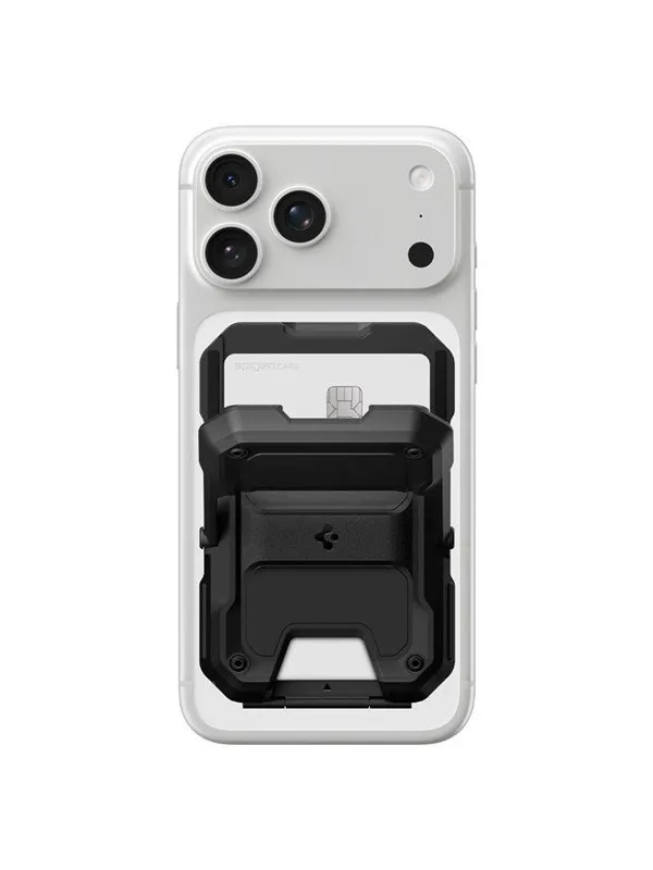 Spigen Tough Armor Pro Wallet MagSafe 5 Card - black
