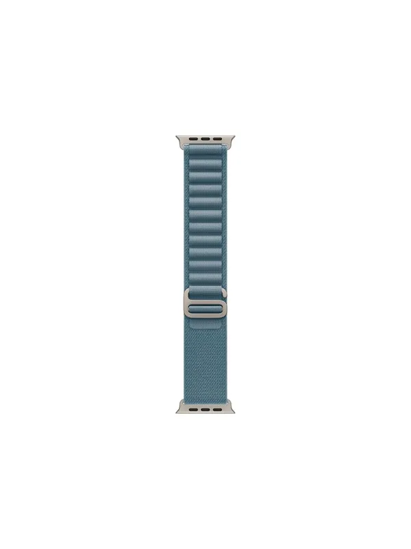Apple 49mm Light Blue Alpine Loop - Small - Natural Titanium Finish
