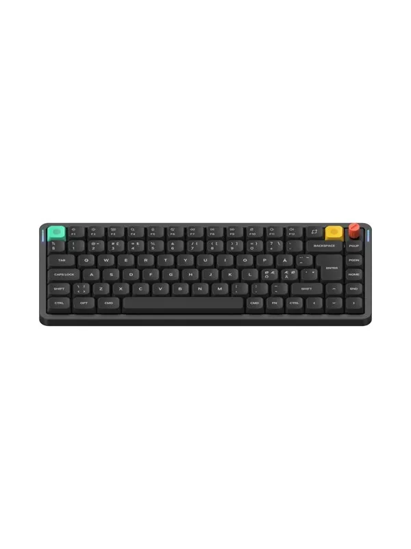 NuPhy Air75 V3 Nebula Black - Red nano - Gamingtastatur - Uten numpad - Nordisk - Svart