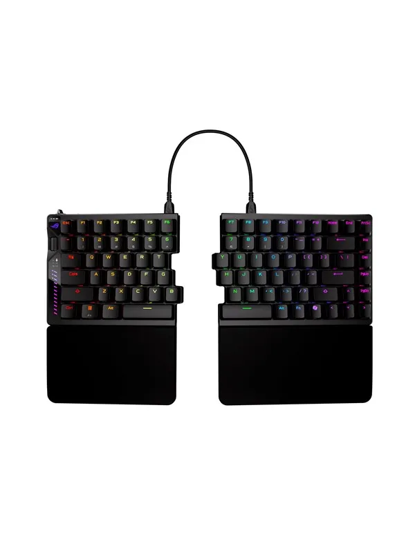 ASUS ROG Falcata - Gamingtastatur - Uten numpad - Nordisk - Svart