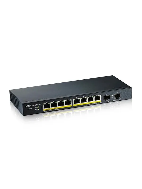 ZyXEL GS1900-10HP 8-port GbE Smart Managed PoE Switch with GbE Uplink