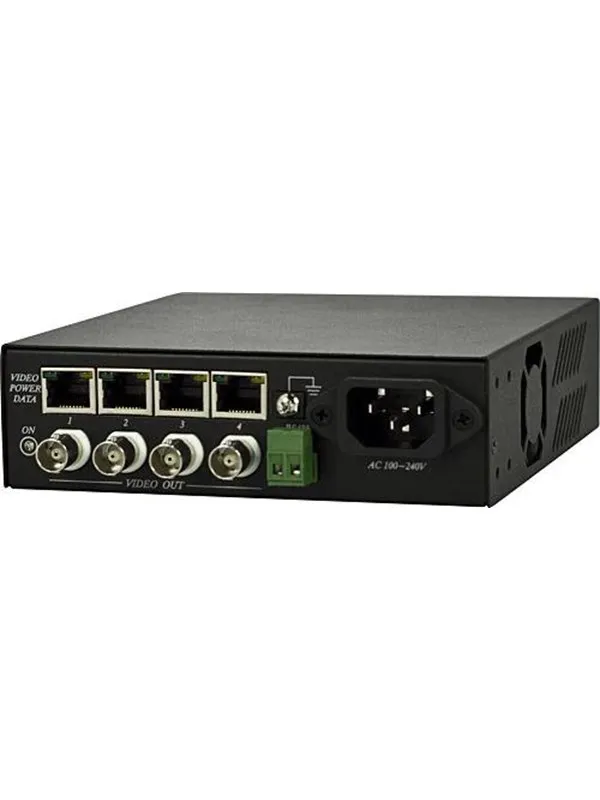 Deltaco Receiver Unit 4 TTP111VPDC BNC vid 12V powerRS485