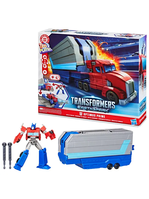 Transformers EarthSpark Optimus Prime Battle Trailer 12.5 cm