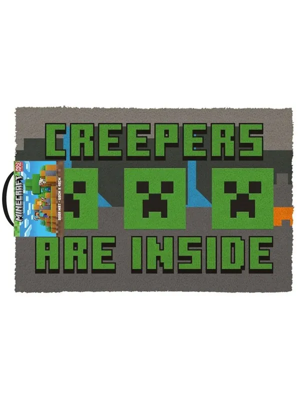 Pyramid - Minecraft Creepers are inside - Dørmatte