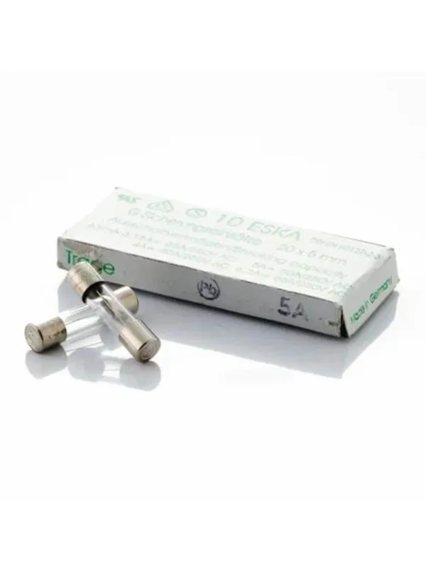 Nordic Quality Glass Fuse Slow 5A - 10 Pack