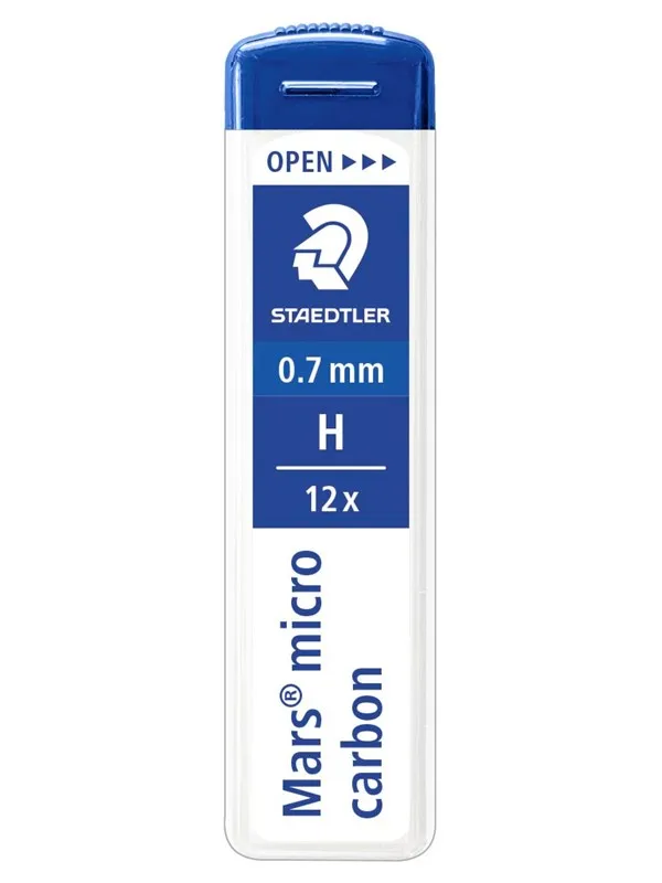 Staedtler Mech.pen.lead Mars micro 0.7 H 12 x 12 pcs