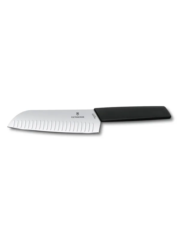 Victorinox Swiss Modern Santoku Knife - 17 cm - Black