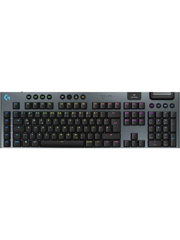 Logitech G915 X LIGHTSPEED - Clicky - 100% (full størrelse - standard) - Gamingtastatur - Tysk - Svart