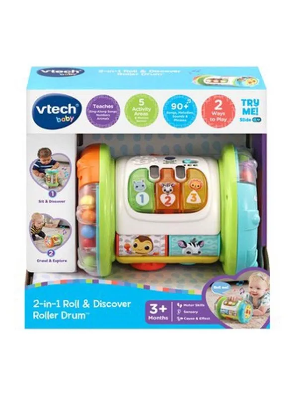 VTech 2- In 1 Rolling Explorer Drum SE