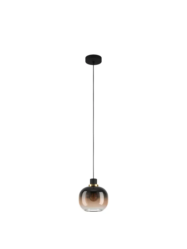 EGLO OILELLA pendant black/brown/transparent