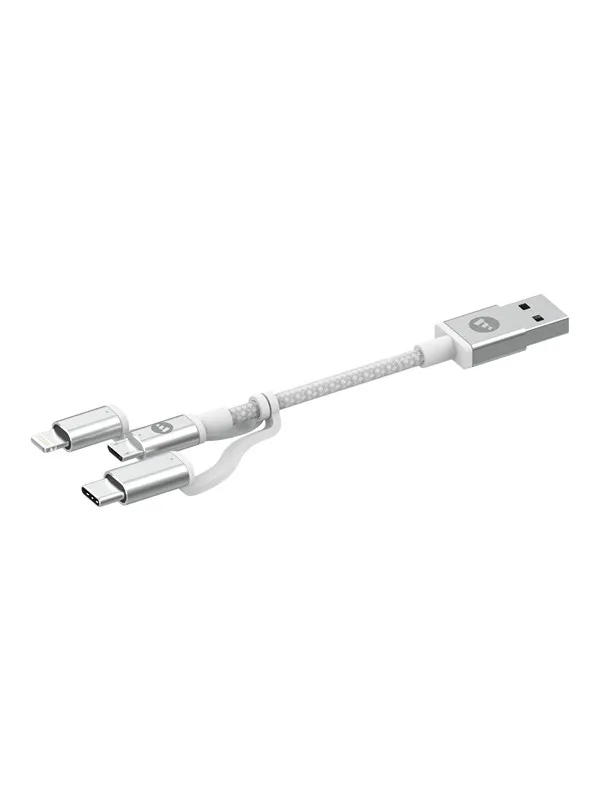 Mophie USB-A to 3in1- 1M- White