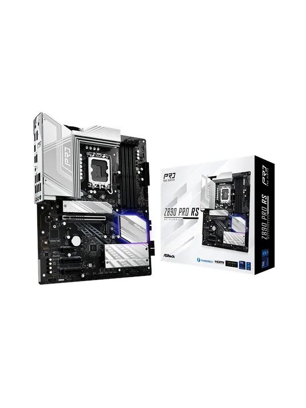 ASRock Z890 PRO RS Hovedkort - Intel Z890 - Intel LGA1851 socket - DDR5 RAM - ATX