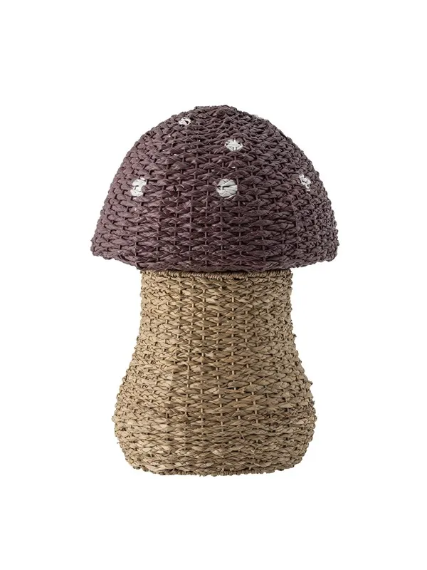 Bloomingville Mini - Corintha Basket w/Lid - Red - Seagrass