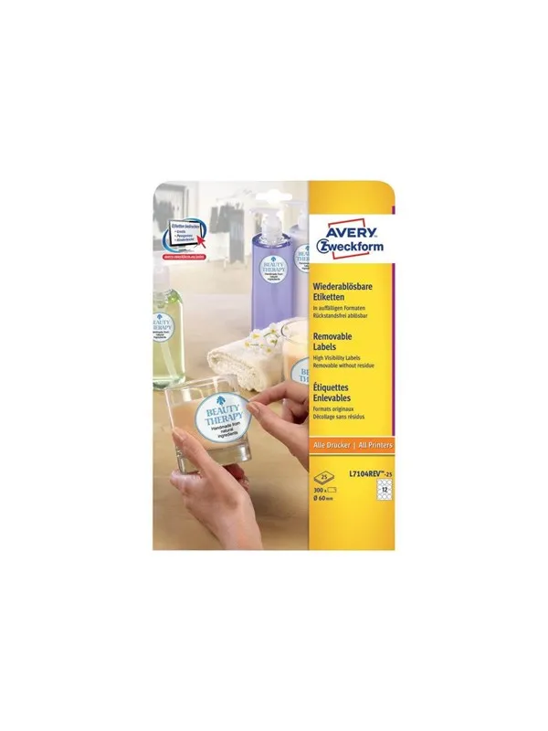 Avery Zweckform - round labels - 300 label(s) - 60 mm round