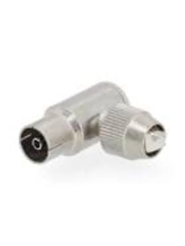 Nedis IEC (Coax) Connector | Angled 90° | Female | Nickel Plated