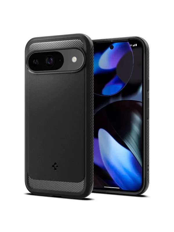 Spigen Rugged Armor - matte black - Google Pixel 9 Pro/Pixel 9