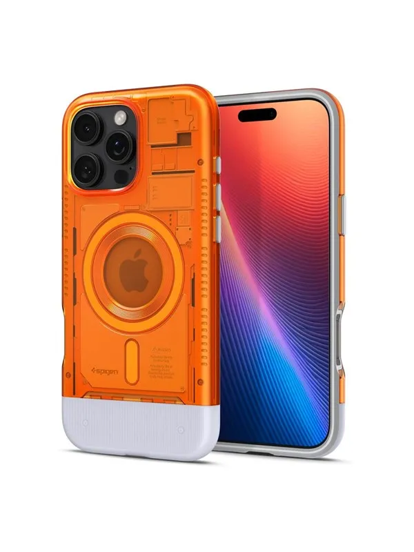 Spigen Classic C1 MagSafe - tangerine - iPhone 16 Pro