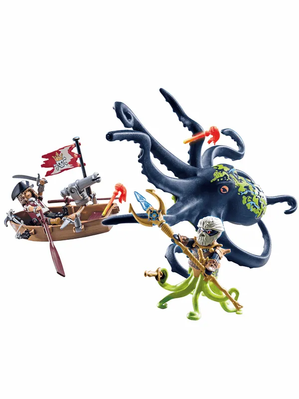 Playmobil Pirates - Kamp med den gigantiske blekkspruten