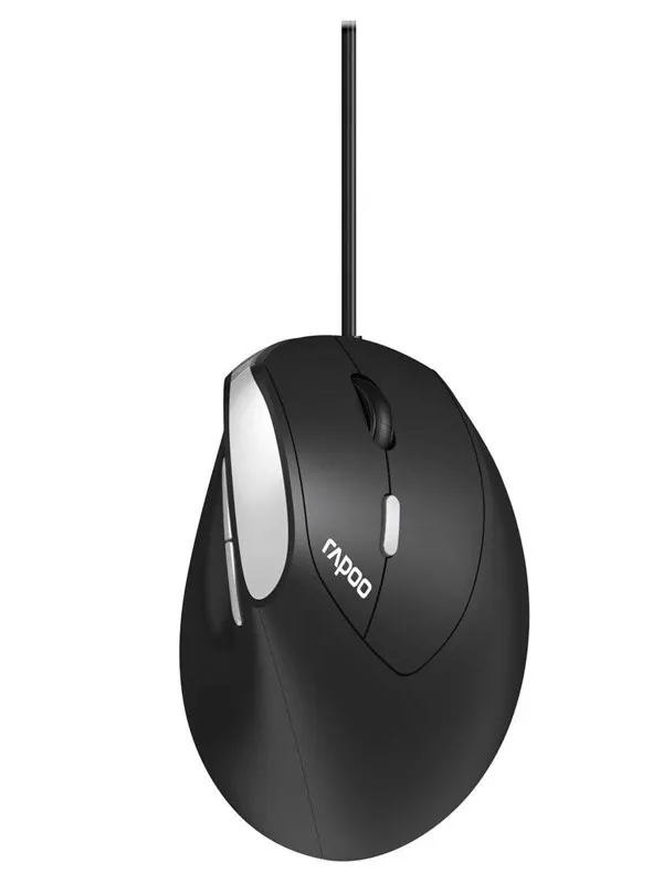 RAPOO EV200 - Ergonomisk mus - Optical / gyroscopic - 6 - Svart