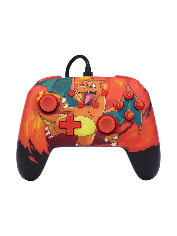 PowerA Enhanced Wired Controller for Nintendo Switch - Pokémon: Charizard Vortex - Wired Controller - Nintendo Switch