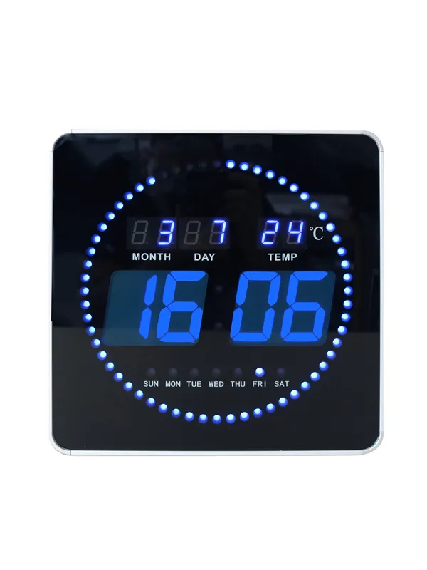 Unilux Flo LED klokke, svart