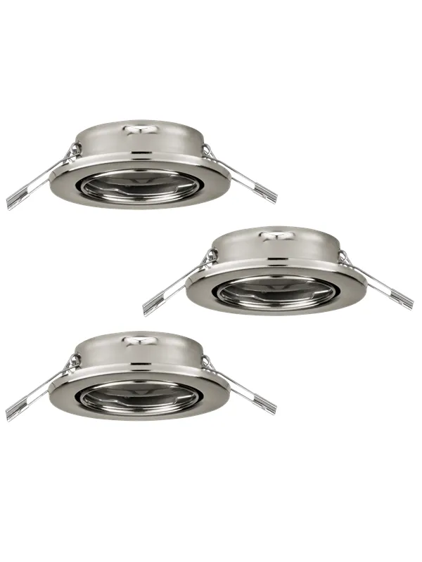 EGLO AGULO recessed spotlight brushed steel