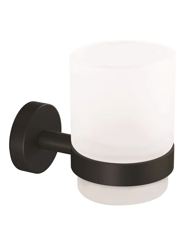 tesa Moon Black tumbler holder self-adhesive