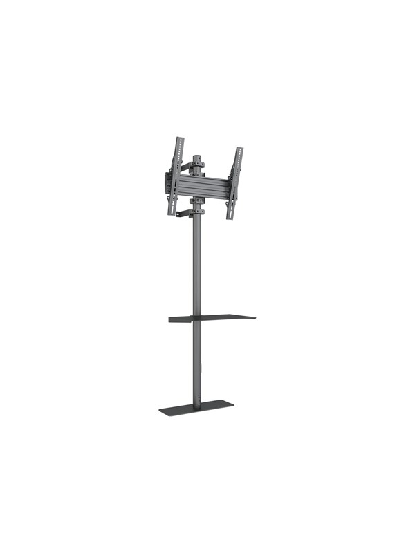 Multibrackets M Pro Series stand - single side - for flat panel - fixed arms - black - Max 55 kg - recommended for 65"