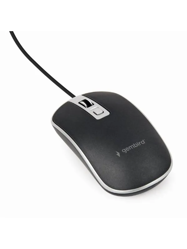 Gembird Wired optical mouse 4B-06 - Mus - Optisk - 4 - Sølv