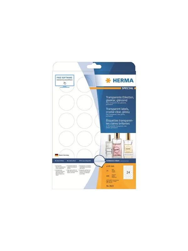HERMA film labels - 600 label(s) - 40 mm round
