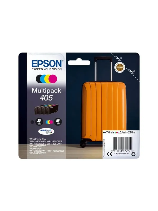 Epson 405 Multipack - 4-pack - black yellow cyan magenta - original - ink cartridge