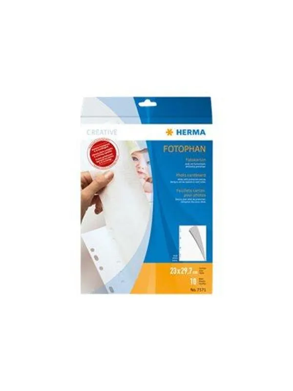 HERMA Photo Cardboard White