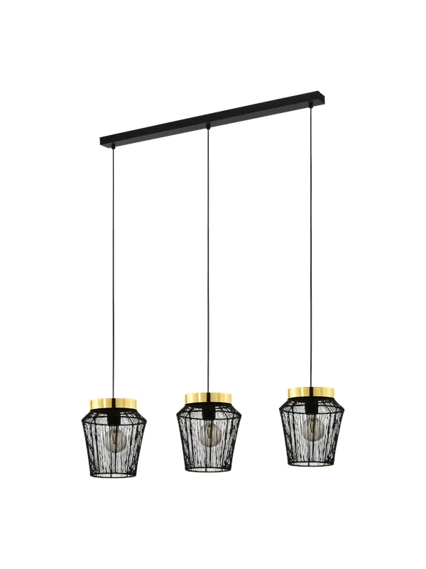 EGLO ESCANDIDOS long table pendant black/gold