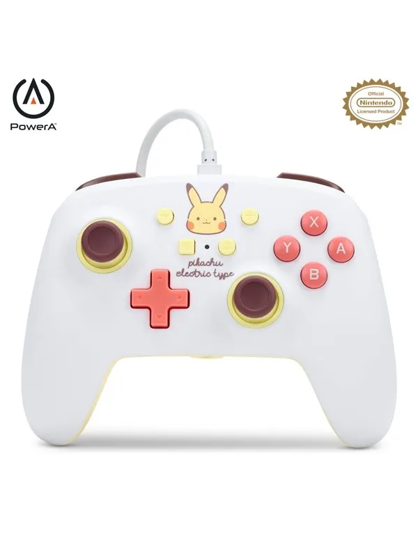 PowerA Enhanced Wired Controller for Nintendo Switch - Pikachu Electric Type - Wired Controller - Nintendo Switch