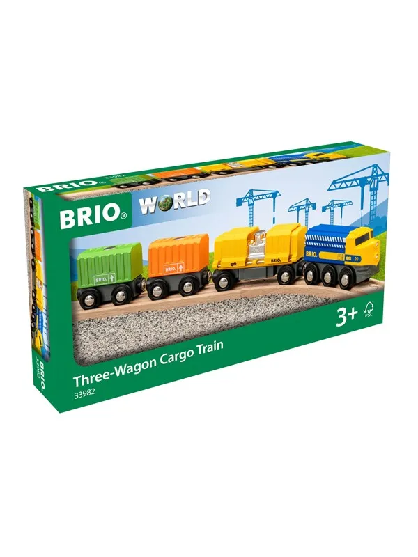 Brio Three-Wagon Cargo Train