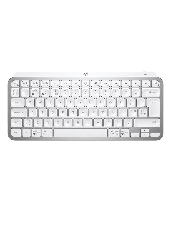 Logitech MX Keys Mini Minimalist Wireless Illuminated Keyboard - Pale Grey - US - Tastatur - Engelsk (USA) - Grå