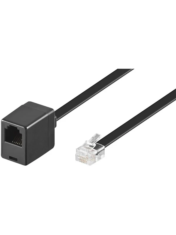 Pro Modular telephone extension cable - Svart - 10m