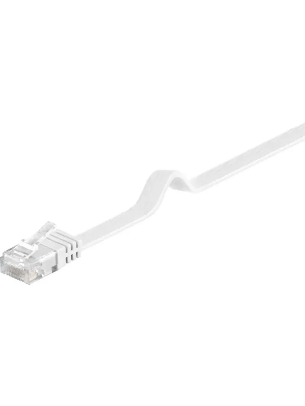 Pro LAN CAT 6 Flat U/UTP - Hvit - 1m