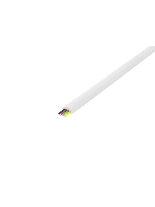 Pro Telephone flat cables 4-core 100 m reel AWG 30. - Hvit - 100m