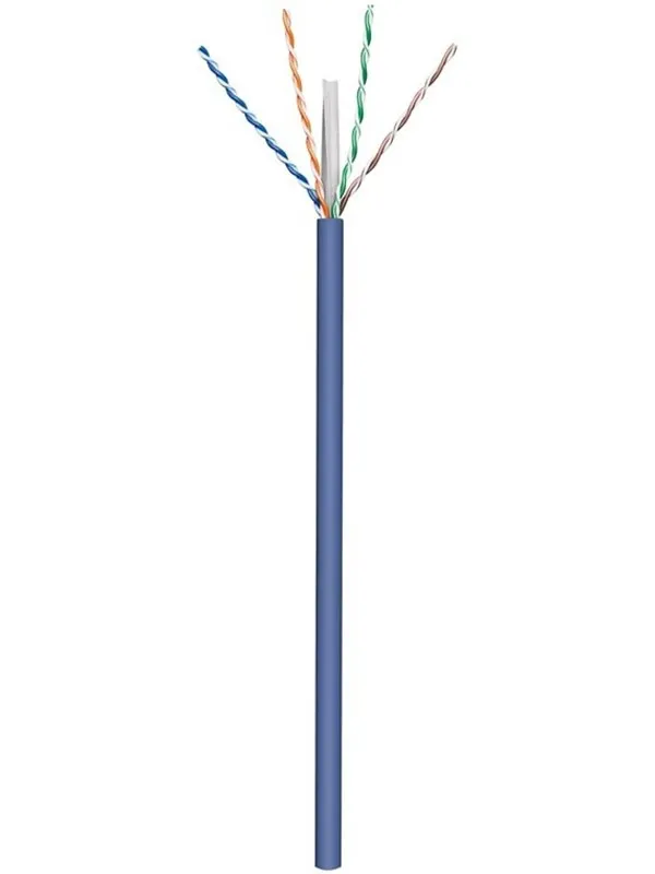 Pro CAT 6a network cable U/UTP blue 100 m - CU AWG - Blå - 100m