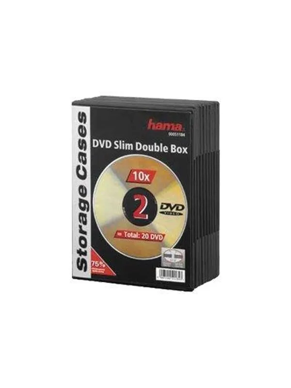 Hama DVD-ROM Slim Double Box - storage DVD slim jewel case