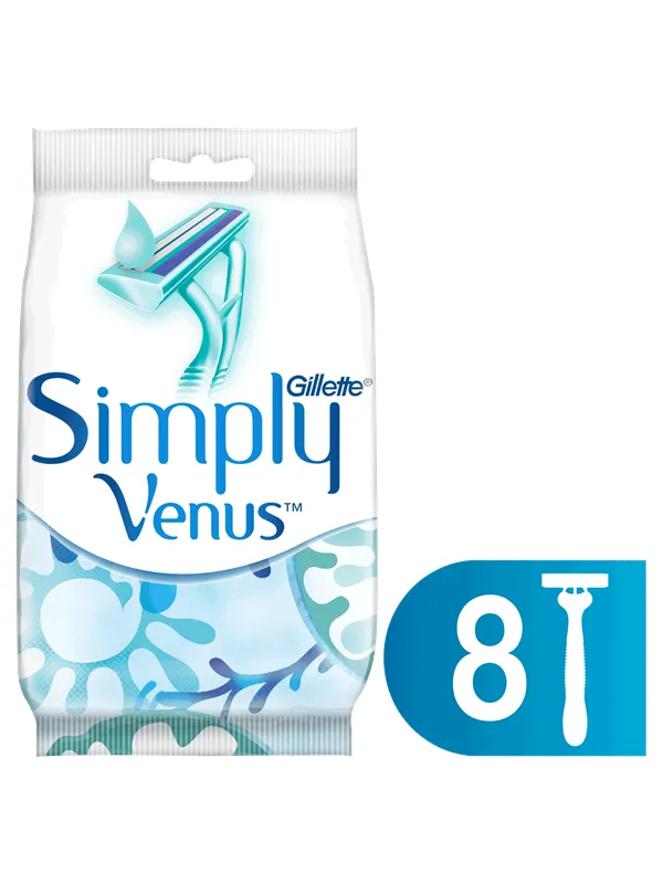 Gillette-Venus Simply Venus 2 Engangshøvler, 8 Stk